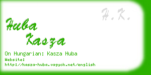 huba kasza business card